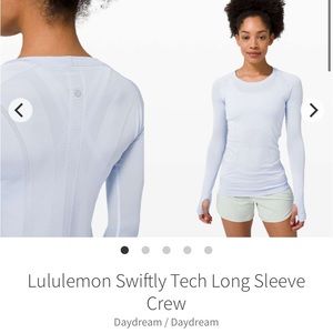 lululemon swiftly tech long sleeve crew sz 4